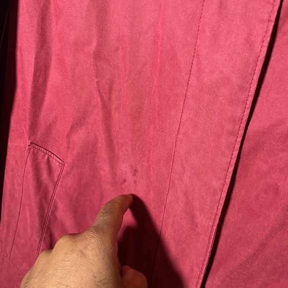 London Fog Red Women’s Classic Trench Coat - Picture 4 of 12